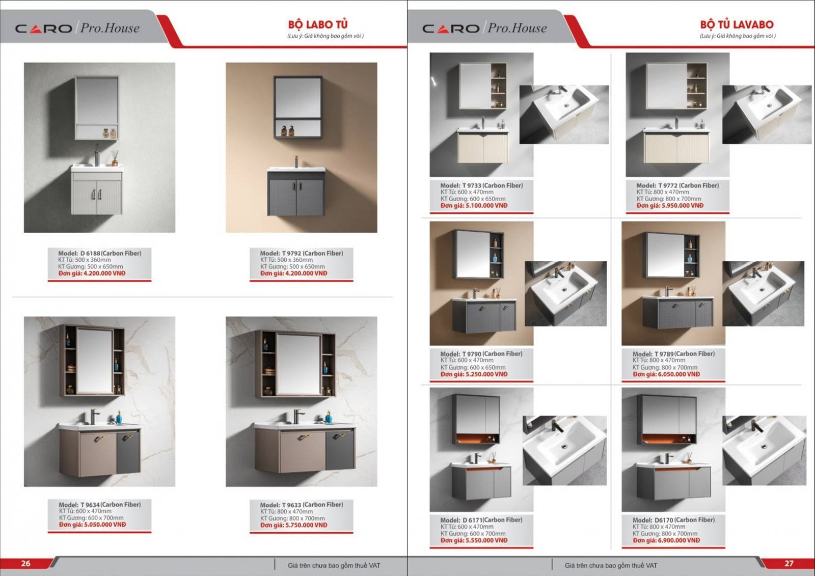 Bảng giá và Catalogue Thiết bị vệ sinh CARO mới nhất 2024 /Page 14